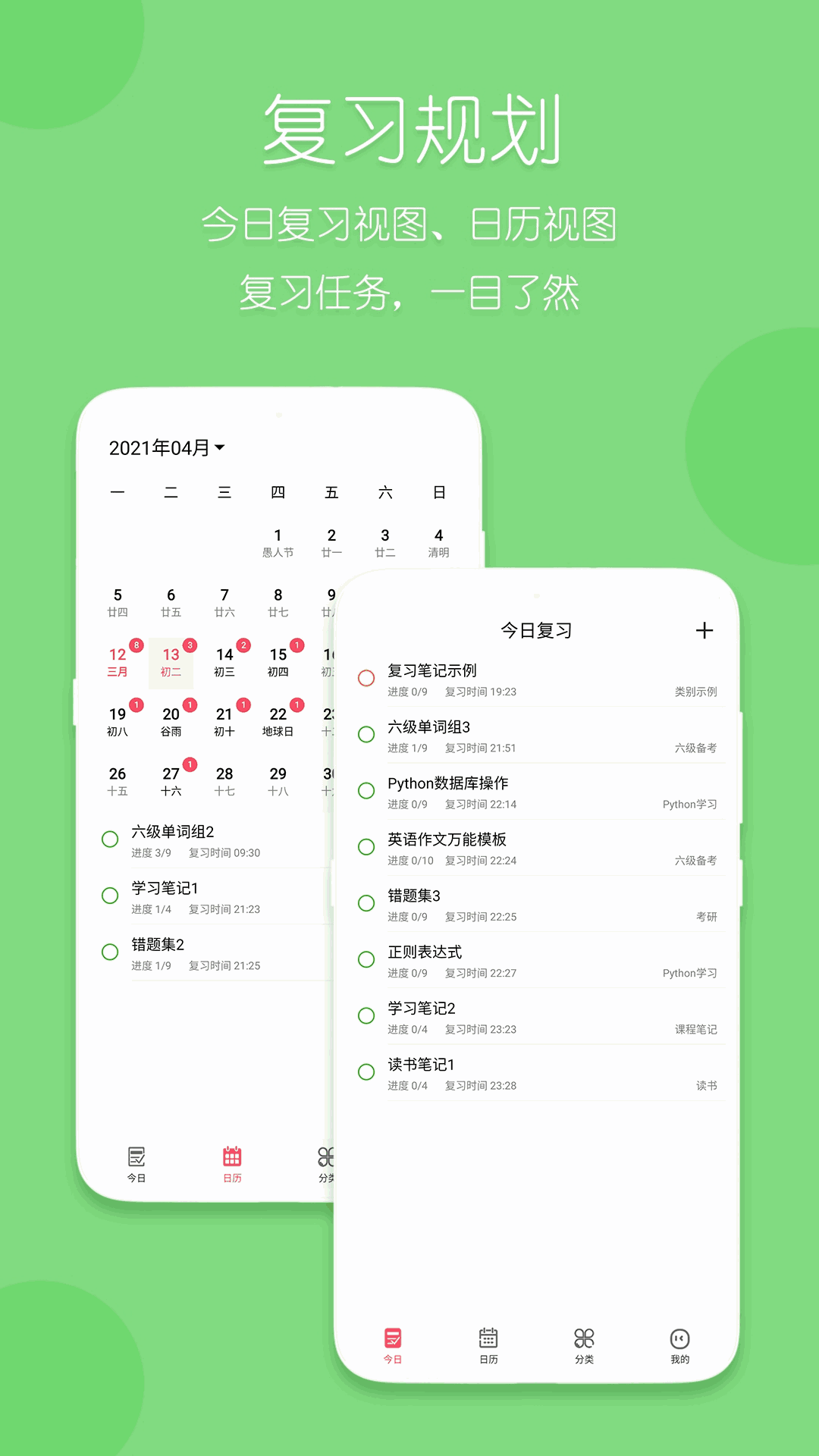 复习规划笔记